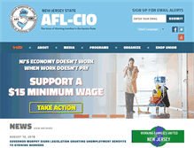 Tablet Screenshot of njaflcio.org